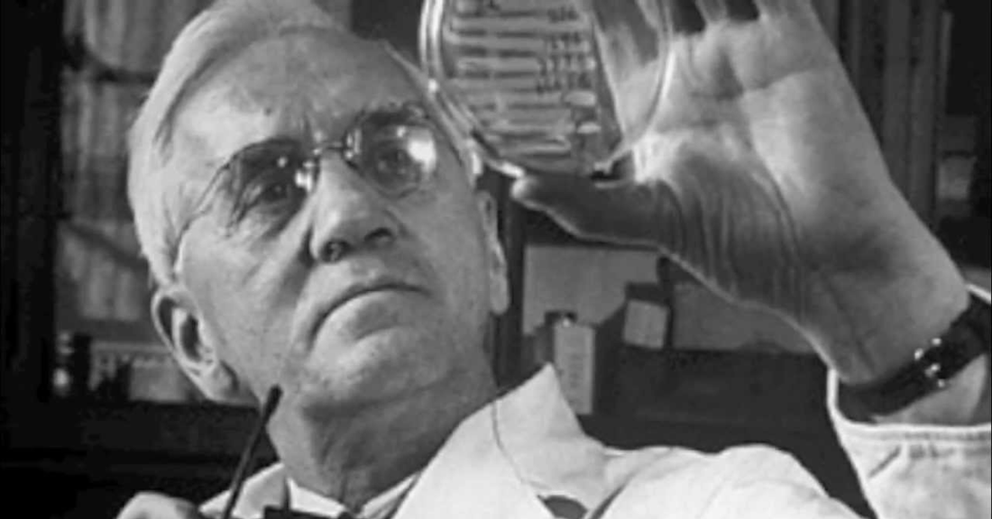 Sir Alexander Fleming, Scottish physician and microbiologist who discovered penicillin in 1928.