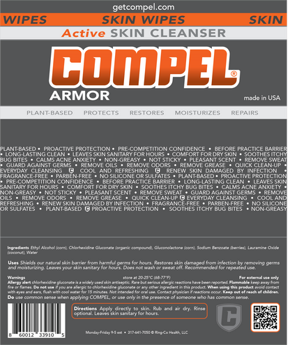 COMPEL Armor Wipe Skin Cleanser