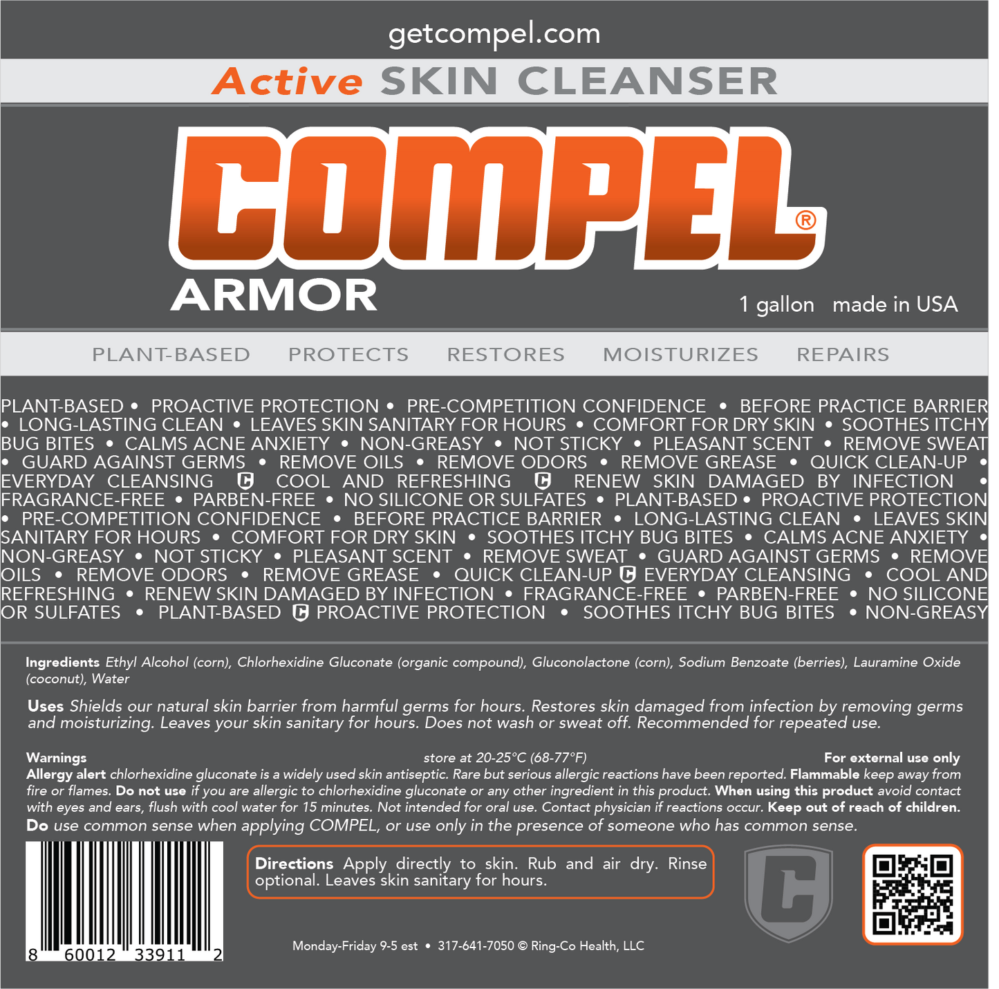 Compel Armor 1 Gallon Skin Cleanser