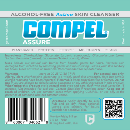 COMPEL Assure 30mL Alcohol-Free Skin Cleanser