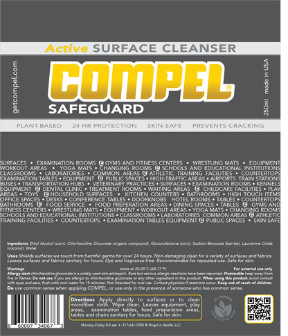 COMPEL Safeguard 250mL Surface Cleanser