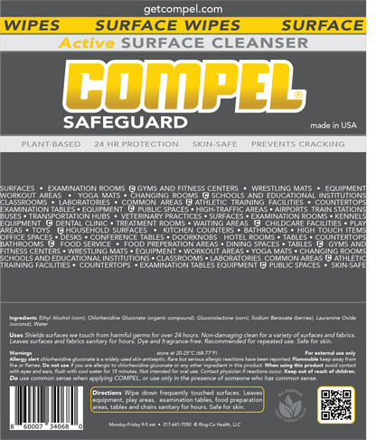 COMPEL Safeguard Wipe Surface Cleanser